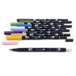 Tombow Dual Brush Pen Fırça Uçlu Kalem Seti 10 RENK DESERT FLORA COLOURS - 2