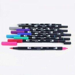 Tombow Dual Brush Pen Fırça Uçlu Kalem Seti 10 RENK GALAXY COLOURS - Thumbnail