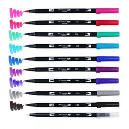 Tombow Dual Brush Pen Fırça Uçlu Kalem Seti 10 RENK GALAXY COLOURS - 4