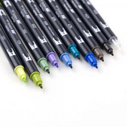 Tombow Dual Brush Pen Fırça Uçlu Kalem Seti 10 RENK LANDSCAPE COLOURS - 4