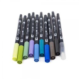 Tombow Dual Brush Pen Fırça Uçlu Kalem Seti 10 RENK LANDSCAPE COLOURS - 5