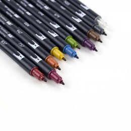 Tombow Dual Brush Pen Fırça Uçlu Kalem Seti 10 RENK MUTED COLOURS - 5