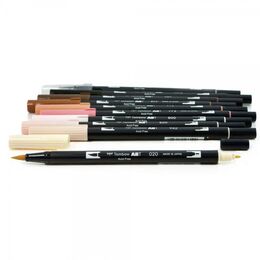 Tombow Dual Brush Pen Fırça Uçlu Kalem Seti 10 RENK PORTRAIT COLOURS - 2