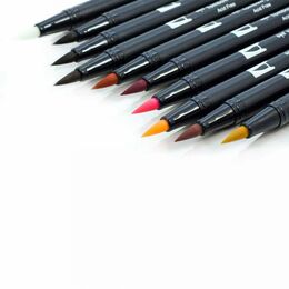 Tombow Dual Brush Pen Fırça Uçlu Kalem Seti 10 RENK PORTRAIT COLOURS - 3