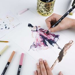 Tombow Dual Brush Pen Fırça Uçlu Kalem Seti 10 RENK PORTRAIT COLOURS - 5