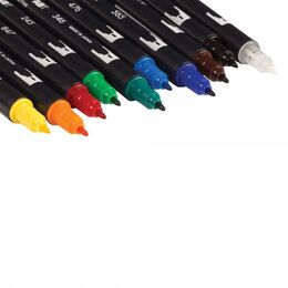 Tombow Dual Brush Pen Fırça Uçlu Kalem Seti 10 RENK PRIMARY COLOURS - 4