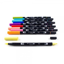 Tombow Dual Brush Pen Fırça Uçlu Kalem Seti 10 RENK RETRO COLOURS - Thumbnail