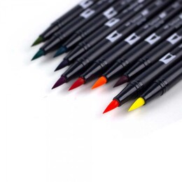 Tombow Dual Brush Pen Fırça Uçlu Kalem Seti 10 RENK RETRO COLOURS - 3