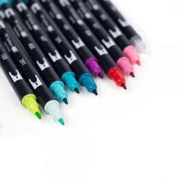 Tombow Dual Brush Pen Fırça Uçlu Kalem Seti 10 RENK TROPICAL COLOURS - 5