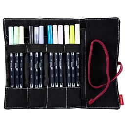 Tombow Dual Brush Pen Fırça Uçlu Kalem Seti 12 RENK PASTEL COLOURS (Rulo Kalemlik Hediyeli) - 1