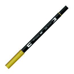 Tombow Dual Brush Pen Grafik Çizim Kalemi 026 Yellow Gold