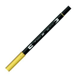 Tombow Dual Brush Pen Grafik Çizim Kalemi 062 Pale Yellow