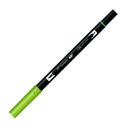 Tombow Dual Brush Pen Grafik Çizim Kalemi 126 Light Olive
