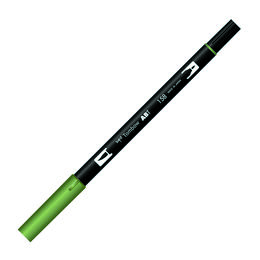 Tombow Dual Brush Pen Grafik Çizim Kalemi 158 Dark Olive