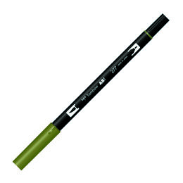 Tombow Dual Brush Pen Grafik Çizim Kalemi 277 Dark Green