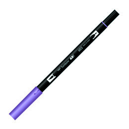 Tombow Dual Brush Pen Grafik Çizim Kalemi 603 Periwinkle