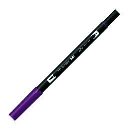 Tombow Dual Brush Pen Grafik Çizim Kalemi 679 Dark Plum