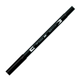 Tombow Dual Brush Pen Grafik Çizim Kalemi N15 Black