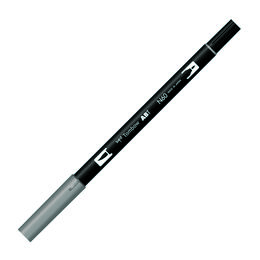 Tombow Dual Brush Pen Grafik Çizim Kalemi N60 Cool Gray 6