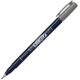 Tombow Fudenosuke Brush Pen Fırça Uçlu Kalem Gri