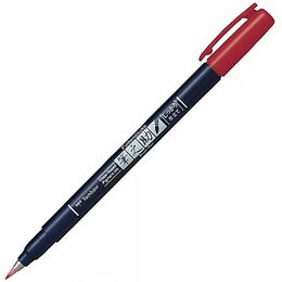 Tombow Fudenosuke Brush Pen Fırça Uçlu Kalem Kırmızı