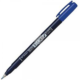 Tombow Fudenosuke Brush Pen Fırça Uçlu Kalem Mavi