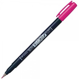 Tombow Fudenosuke Brush Pen Fırça Uçlu Kalem Pembe - 1