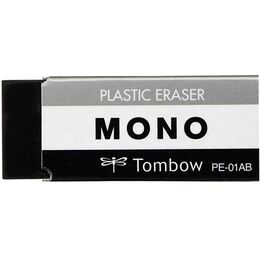 Tombow Mono Plastik Silgi Siyah 17x11x43 mm. Küçük Boy