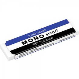 Tombow Mono Smart Plastik Silgi Beyaz İnce 17x6x67 mm. - Thumbnail