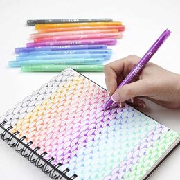 Tombow TwinTone Çift Uçlu Kalem Seti 12 Renk PASTEL RENKLER - 5