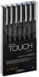 Touch Liner Çizim Kalemi Seti 0.1 mm. 7 RENK