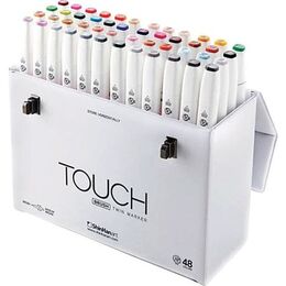 Touch Twin Brush Marker Fırça Uçlu Marker Seti 48 Renk