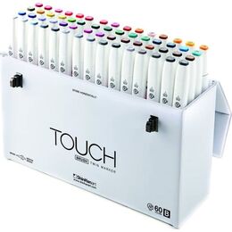 Touch Twin Brush Marker Fırça Uçlu Marker Seti 60 Renk SET B