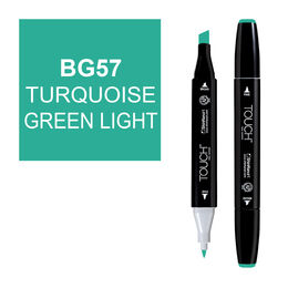 Touch Twin Marker Çizim Kalemi BG57 Turquoise Green Light