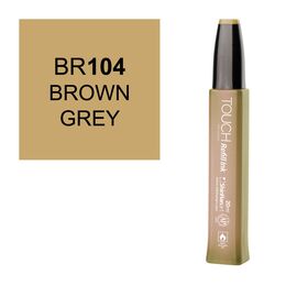 Touch Twin Marker Refill Alcohol Ink Alkol Bazlı Mürekkep 20 ml. BR104 BROWN GREY - 1