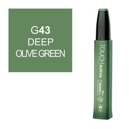 Touch Twin Marker Refill Alcohol Ink Alkol Bazlı Mürekkep 20 ml. G43 DEEP OLIVE GREEN