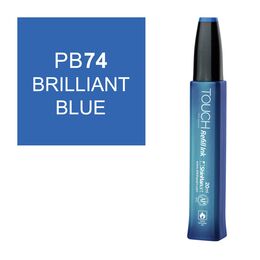 Touch Twin Marker Refill Alcohol Ink Alkol Bazlı Mürekkep 20 ml. PB74 BRILLANT BLUE - 1