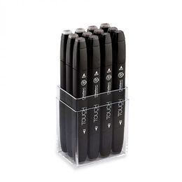 Touch Twin Marker Seti 12 Renk SICAK GRİLER - 1