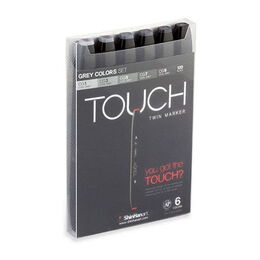 Touch Twin Marker Seti 6 Renk GRİ TONLARI