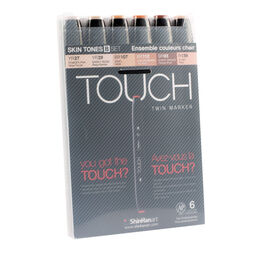Touch Twin Marker Seti 6 Renk TEN RENKLERİ B