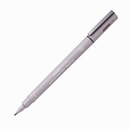 Uni Pin Brush Pen Fırça Uçlu Çizim Kalemi Açık Gri