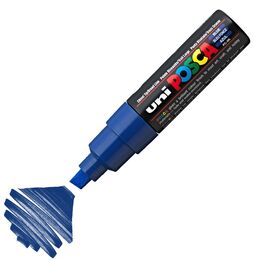 Uni Posca PC-8K Boyama Markörü 8 mm. Kesik Uç MAVİ - 1