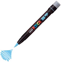 Uni Posca PCF-350 Boyama Markörü 1-10 mm. Fırça Uç AÇIK MAVİ