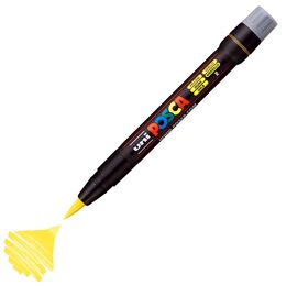 Uni Posca PCF-350 Boyama Markörü 1-10 mm. Fırça Uç SARI