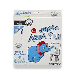 Vincent Aqua Pen Jumbo Keçeli Kalem 10 Renk (72008) - Vincent