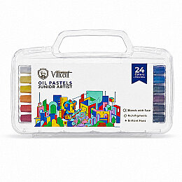 Vincent Junior Artist Yağlı Pastel Boya Seti 24 Renk Çantalı - Vincent