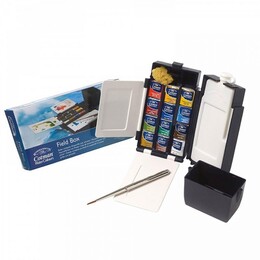 Winsor & Newton Cotman Field Box 1/2 Tablet Sulu Boya Seti 12 Renk - Thumbnail