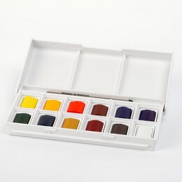 Winsor & Newton Cotman Sketchers' Pocket Box 1/2 Tablet Sulu Boya Seti 12 Renk - Thumbnail