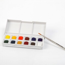 Winsor & Newton Cotman Sketchers' Pocket Box 1/2 Tablet Sulu Boya Seti 12 Renk - 4