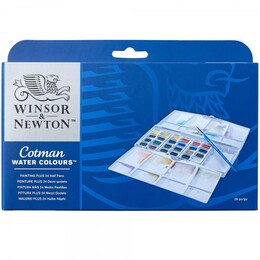Winsor & Newton Cotman Tablet Sulu Boya Seti 24 Renk - Thumbnail